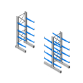 Warehouse Storage racks selective double-armed cantilever shelving